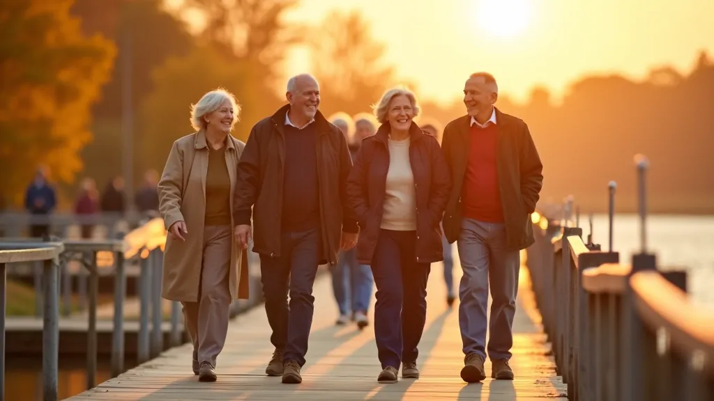 Seniori pastaigā pa Rīgas molu